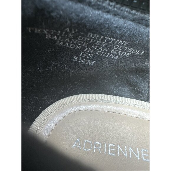 Adrienne Vittadini Brittiny Women’s US 8.5 Black Knit Shoes‎ Chunky Heel Mature - Picture 11 of 11